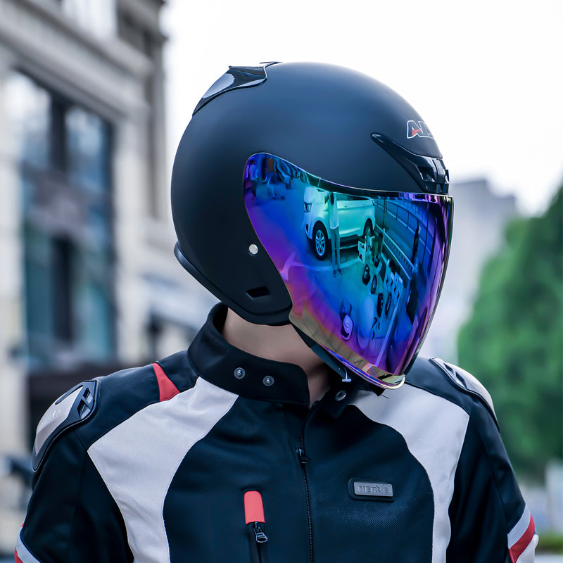 Dark Knight/ Unisex Electric Bike Scooter Half Helmet All-Season Dust Sun Protection