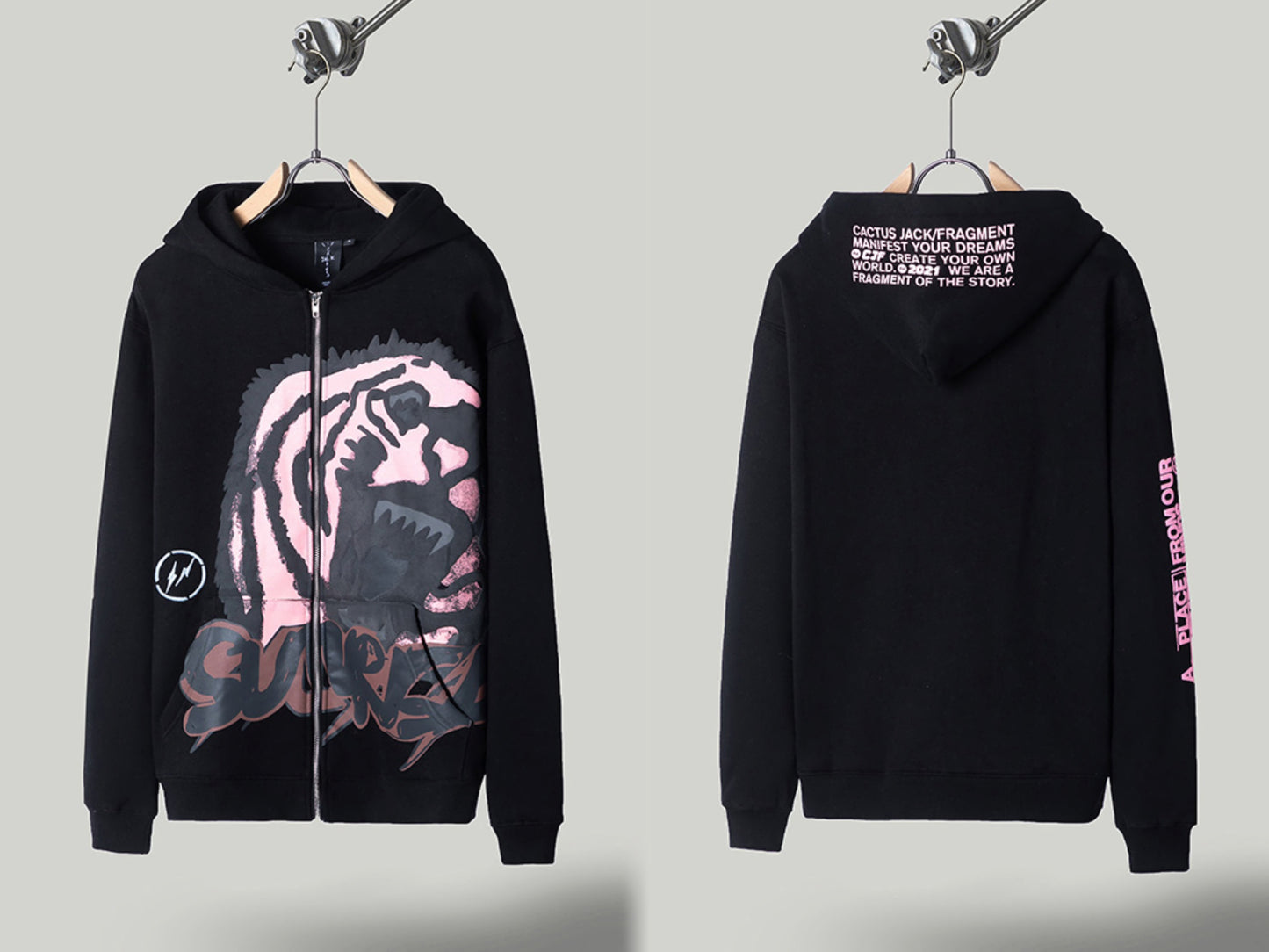 Self-Made FW20 Travis Scott x McDonald's Apple Pie High Street Foam Print Hoodie