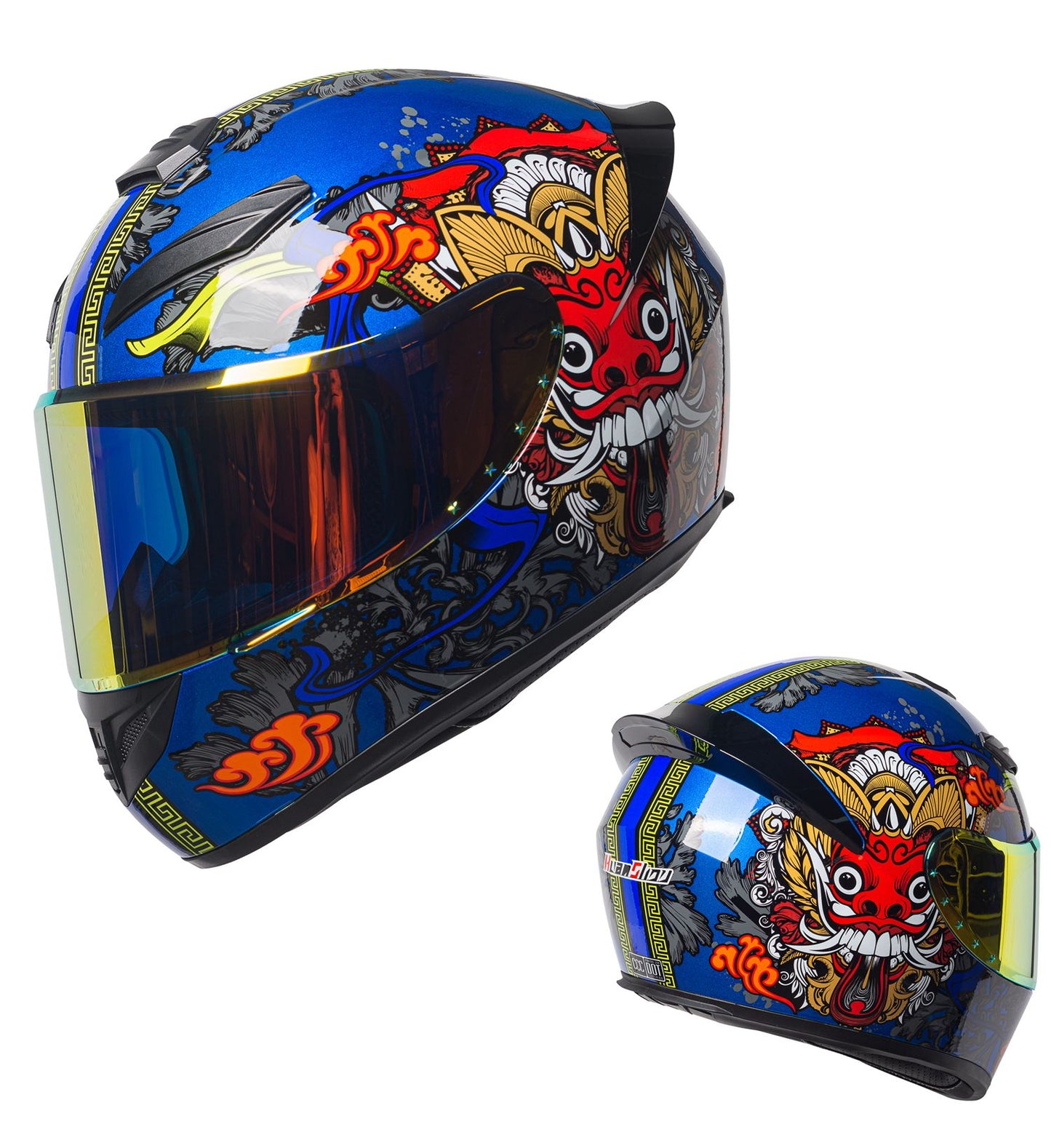 Joker / 3C DOT Full Face Dual Visors Unisex /Bluetooth Motorcycle Helmet