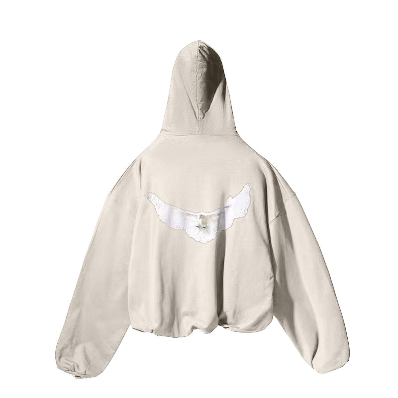 Kanye YEEZY X Peace Dove X GAP Triple Collaboration Retro Heavyweight Loose Hoodie Sweatshirt