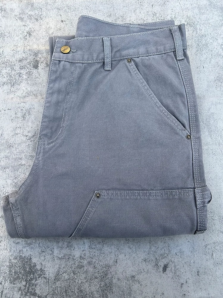 Heavyweight B136/B01/B11 Straight-Leg Pants Pocketed Workwear Carpenter Trousers