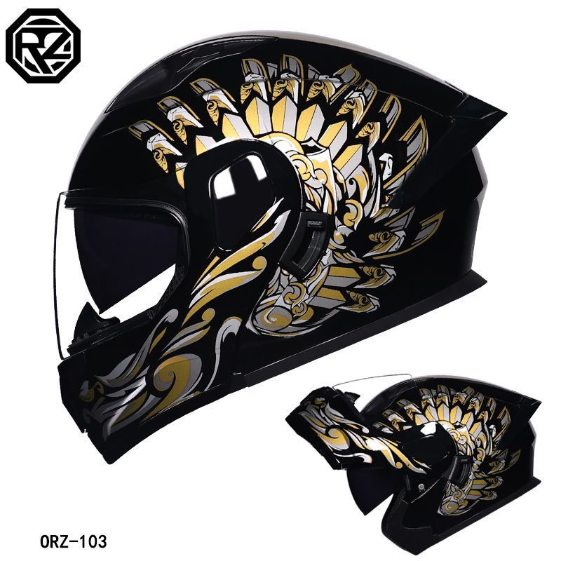 Hannya / 3C DOT Full Face Dual Visors Unisex /Bluetooth Motorcycle Helmet