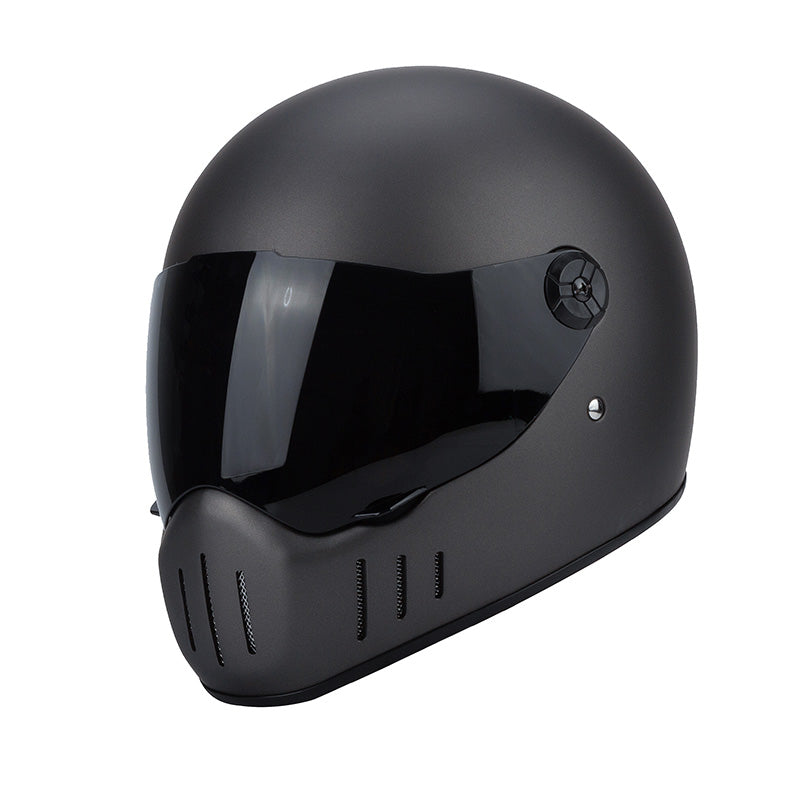 Full Coverage Retro Motorcycle Helmet Cruiser Bike Full-Face All-Season Racing