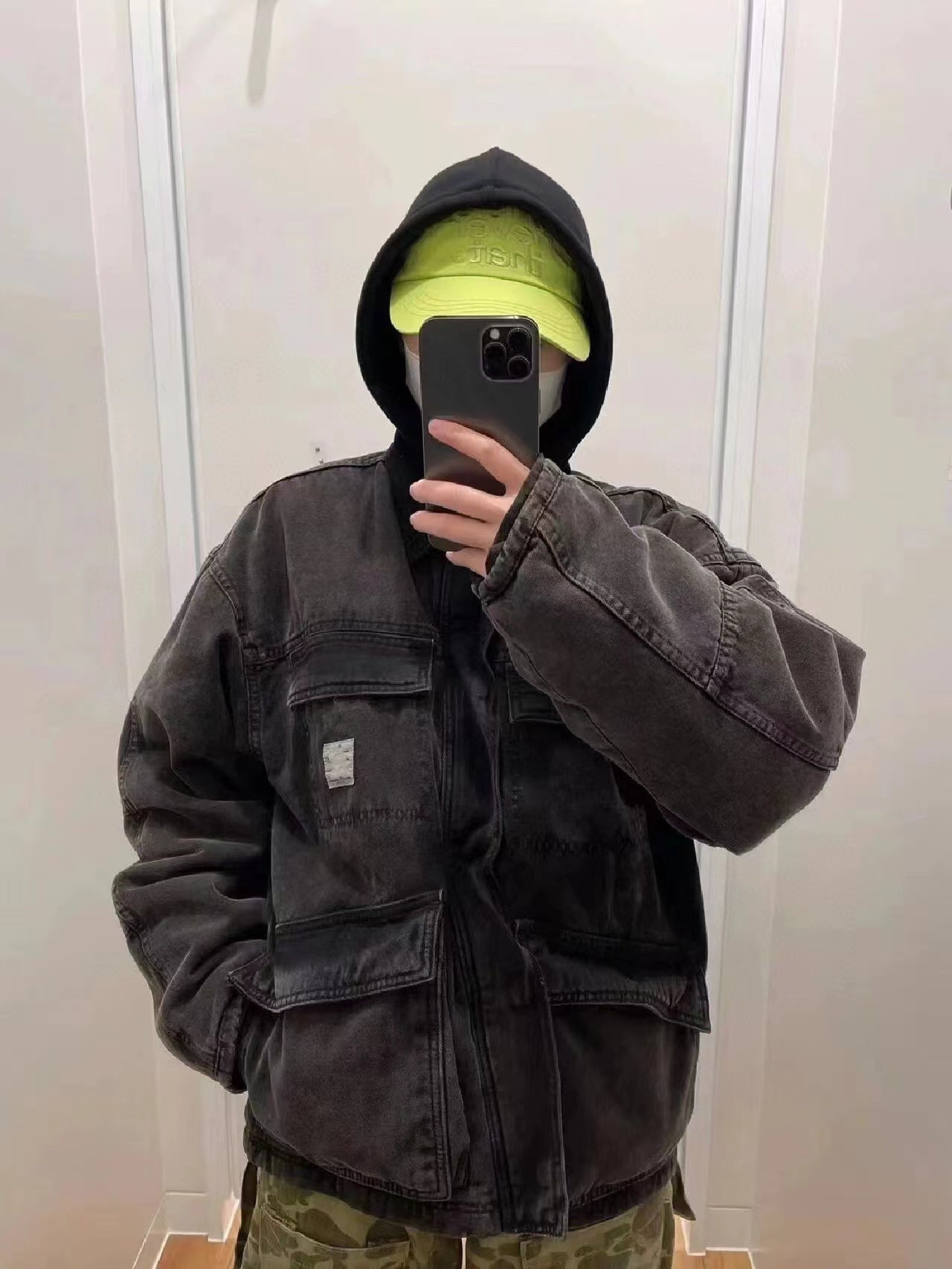 Self-made Stussy Vintage Washed Denim Carhartt Workwear Jacket – Detroit J97 Coat