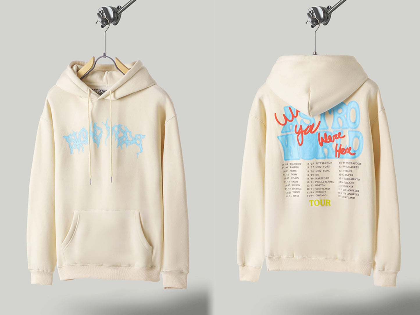 Self-Made FW20 Travis Scott x McDonald's Apple Pie High Street Foam Print Hoodie