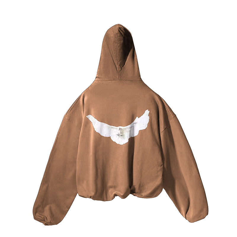 Kanye YEEZY X Peace Dove X GAP Triple Collaboration Retro Heavyweight Loose Hoodie Sweatshirt