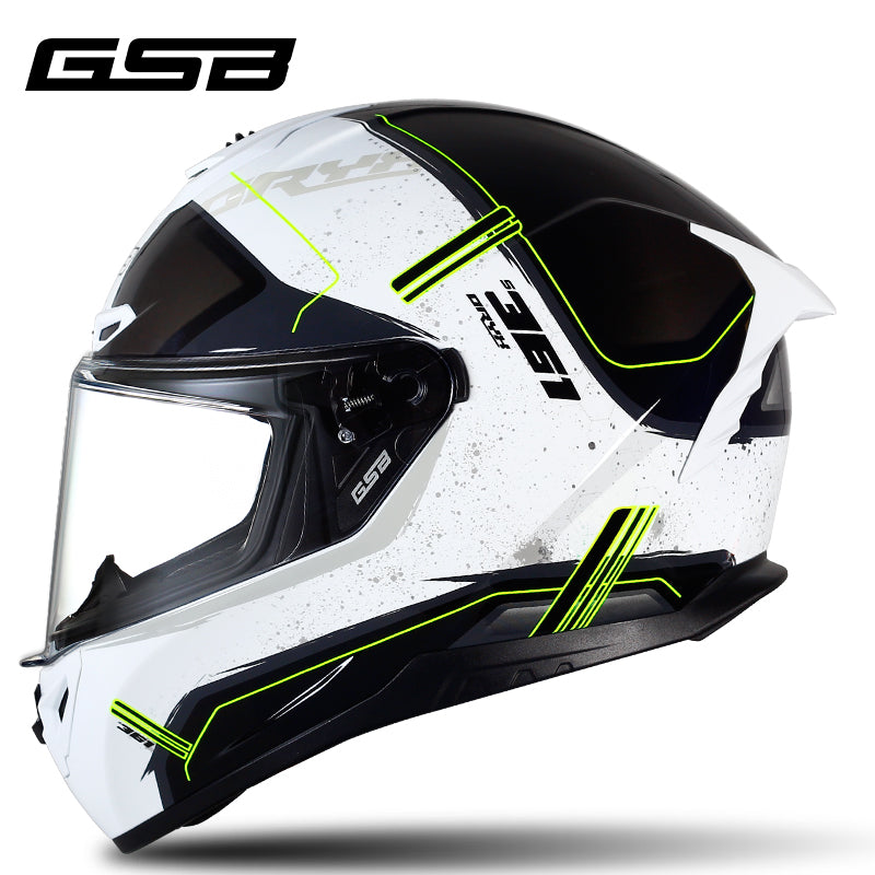 GSB361GT Motorcycle Helmet Unisex Large Spoile All-Season Full-Face Helmet 3C