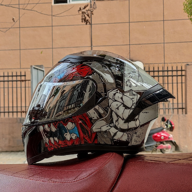 Soul-Eater/3C DOT Dual Visors Winter Bluetooth Motorcycle Full-cover Helmet