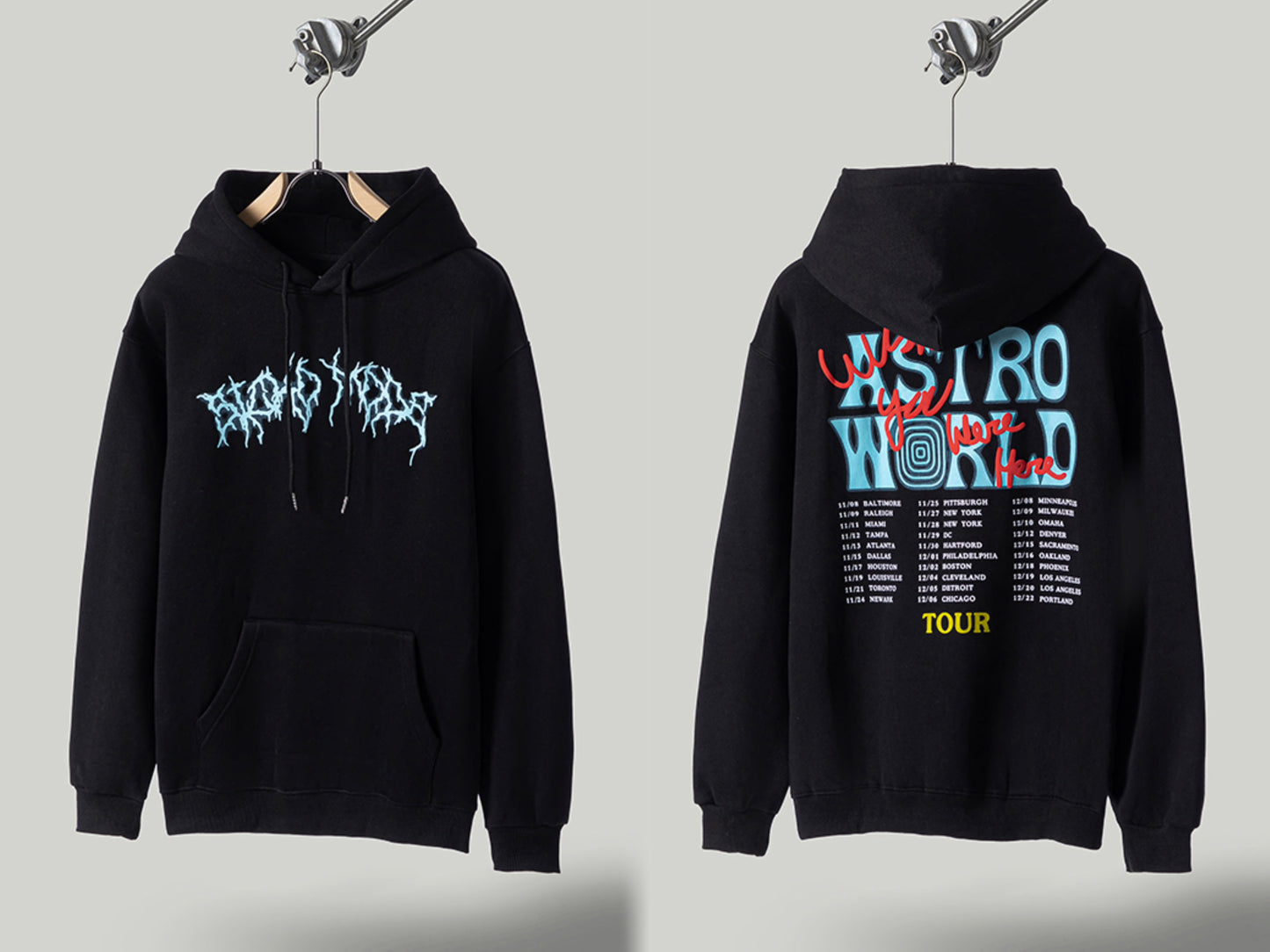 Self-Made FW20 Travis Scott x McDonald's Apple Pie High Street Foam Print Hoodie