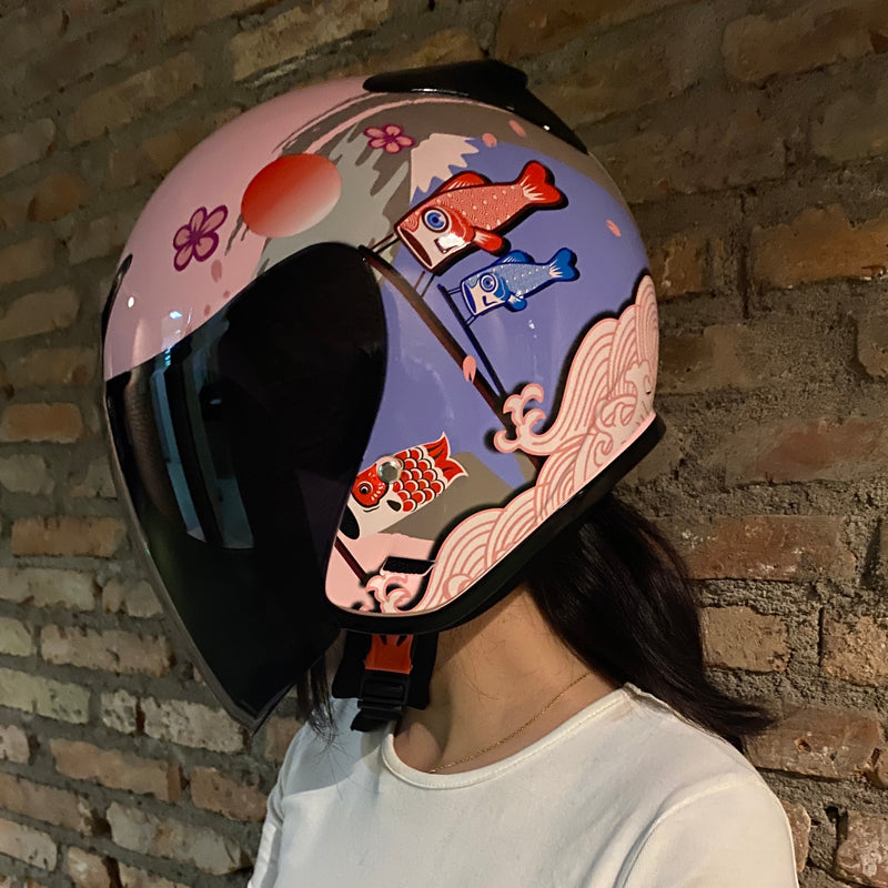 Dark Knight/ Unisex Electric Bike Scooter Half Helmet All-Season Dust Sun Protection