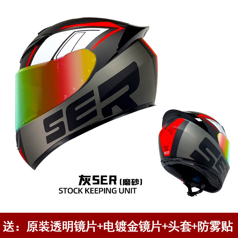 Joker / 3C DOT Full Face Dual Visors Unisex /Bluetooth Motorcycle Helmet