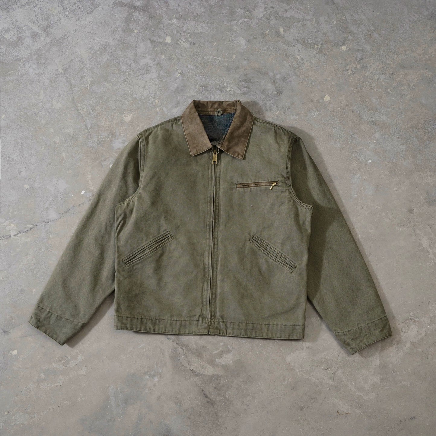 Self-made Carhartt J97 Detroit Jacket Vintage Canvas J22 Cleanfit Cotton Coat