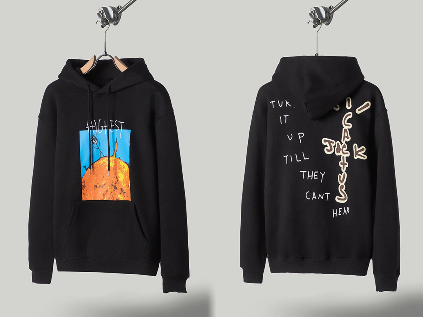 Self-Made FW20 Travis Scott x McDonald's Apple Pie High Street Foam Print Hoodie