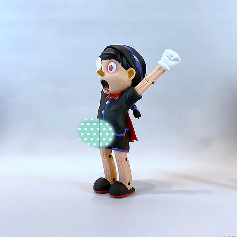 Woke Pinocchio Trendy Figurine – Playful Prank Toy, Fun Collectible Valentine's