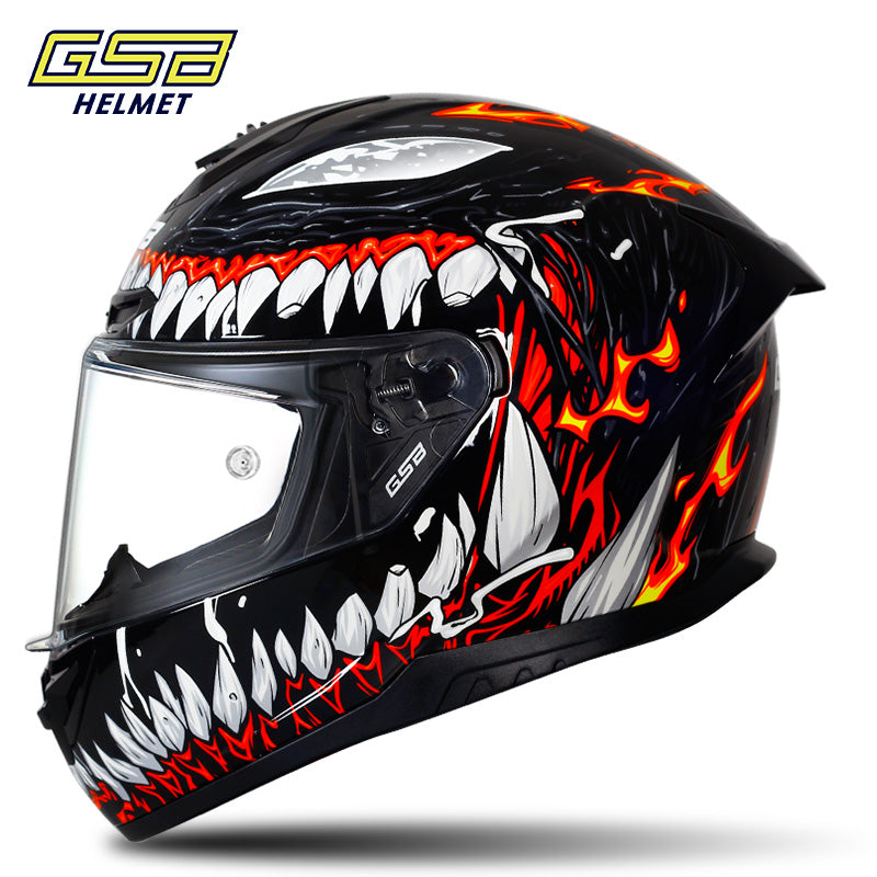 GSB361GT Motorcycle Helmet Unisex Large Spoile All-Season Full-Face Helmet 3C