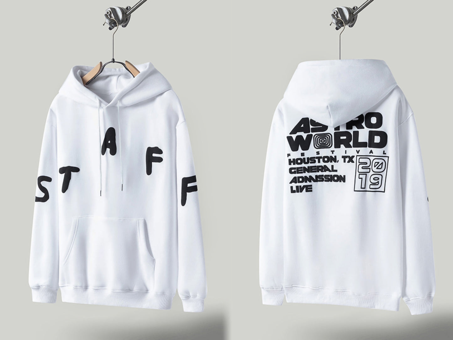 Self-Made FW20 Travis Scott x McDonald's Apple Pie High Street Foam Print Hoodie