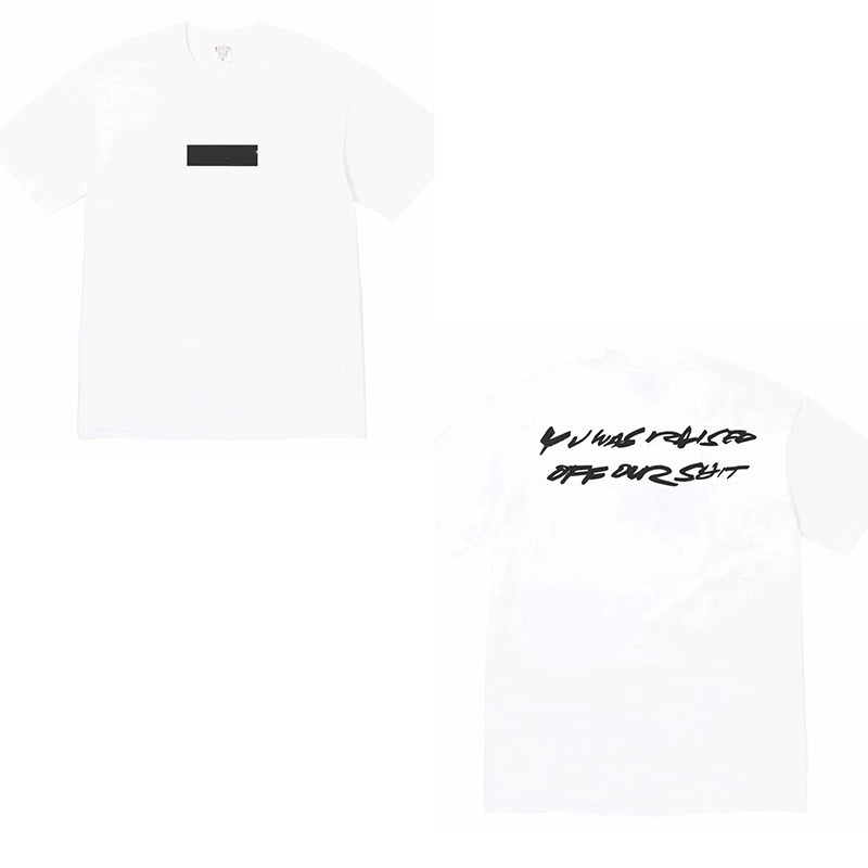 24SS Supreme Short-Sleeve T-shirt Retro Unisex 280g Pure Cotton Small Collar