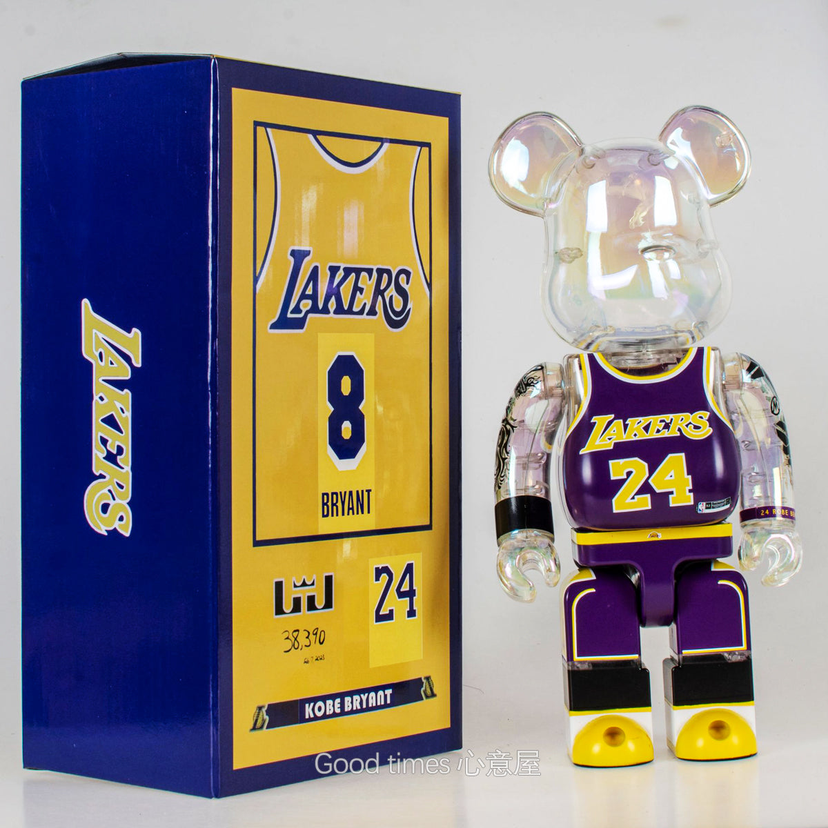 BE@RBRICK 400% Kobe Bryant Jordon James NBA Building Block Violent Bear Figures