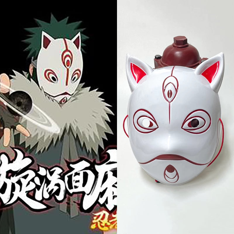 Uchiha Itachi Obito Glowing Sharingan Naruto Ninja Halloween White Masks Cosplay