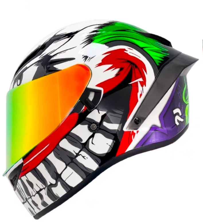 Future Serie / Carbon Fiber Pattern Plated Full Face Helmet Motorcycle All-Season DOT 3C Approve