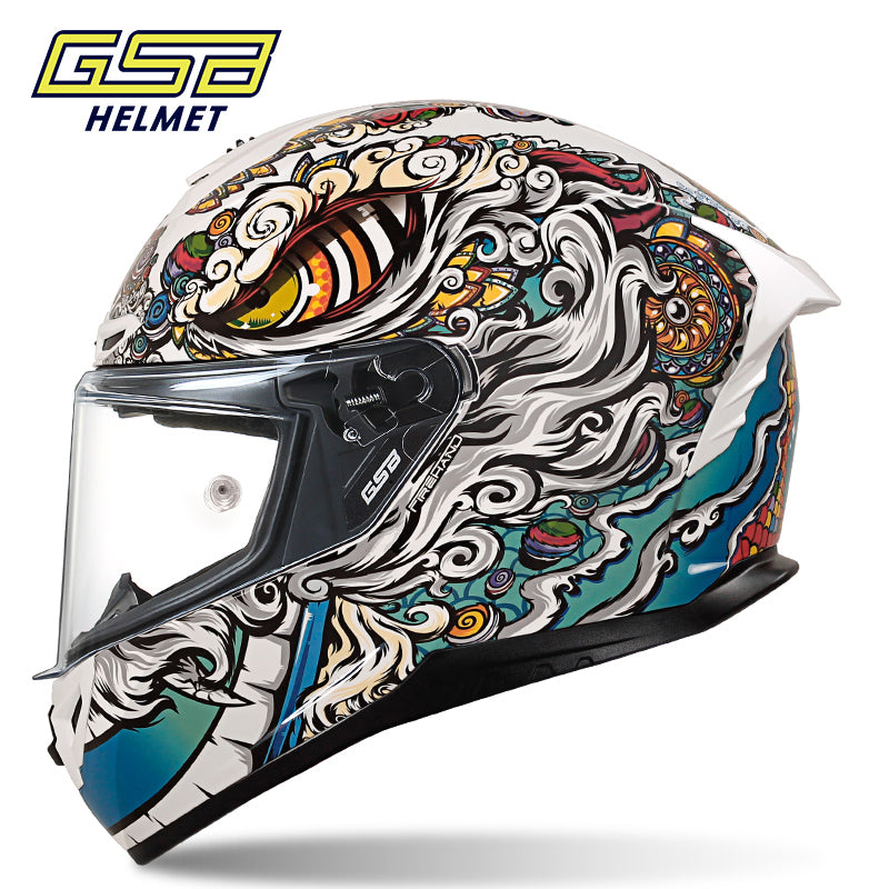 GSB361GT Motorcycle Helmet Unisex Large Spoile All-Season Full-Face Helmet 3C