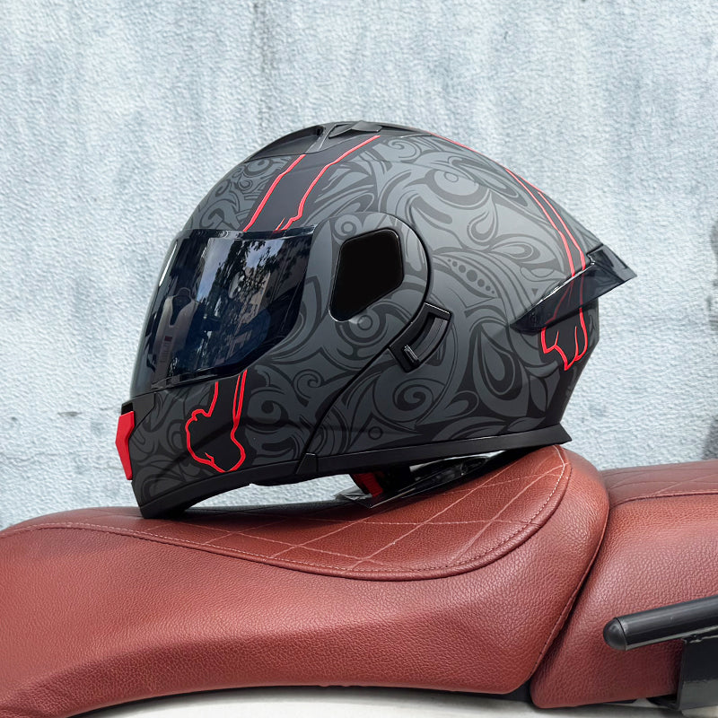 Hannya / 3C DOT Full Face Dual Visors Unisex /Bluetooth Motorcycle Helmet