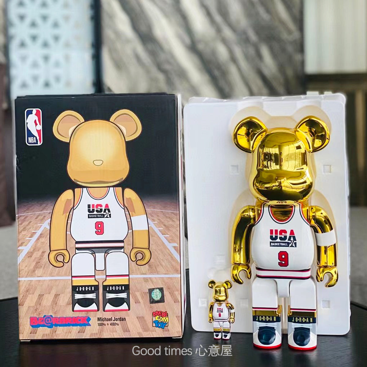 BE@RBRICK 400% Kobe Bryant Jordon James NBA Building Block Violent Bear Figures