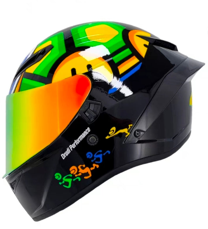 Future Serie / Carbon Fiber Pattern Plated Full Face Helmet Motorcycle All-Season DOT 3C Approve