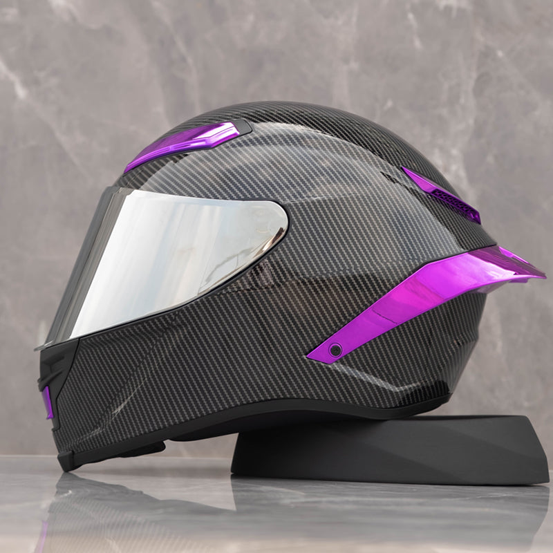 Future Serie / Dark Knight Plated 3C DOT Full Face Helmet Motorcycle All-Season