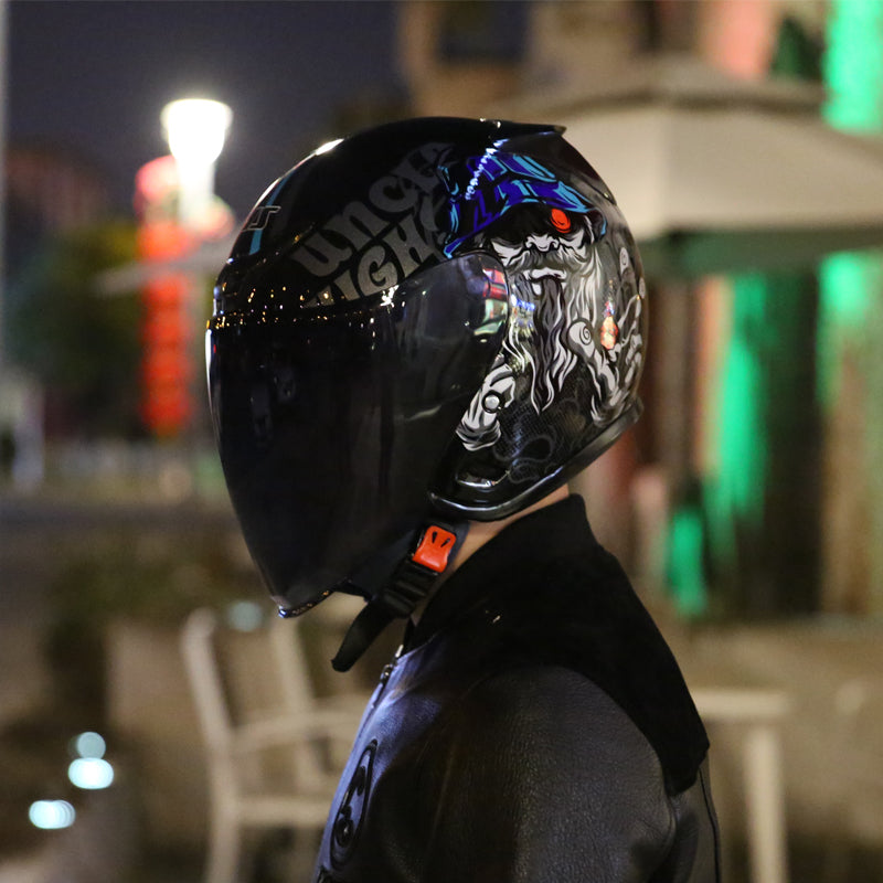 Dark Knight/ Unisex Electric Bike Scooter Half Helmet All-Season Dust Sun Protection