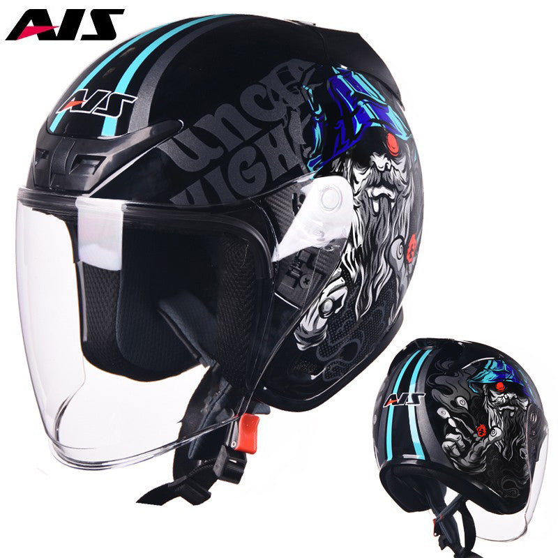 Dark Knight/ Unisex Electric Bike Scooter Half Helmet All-Season Dust Sun Protection