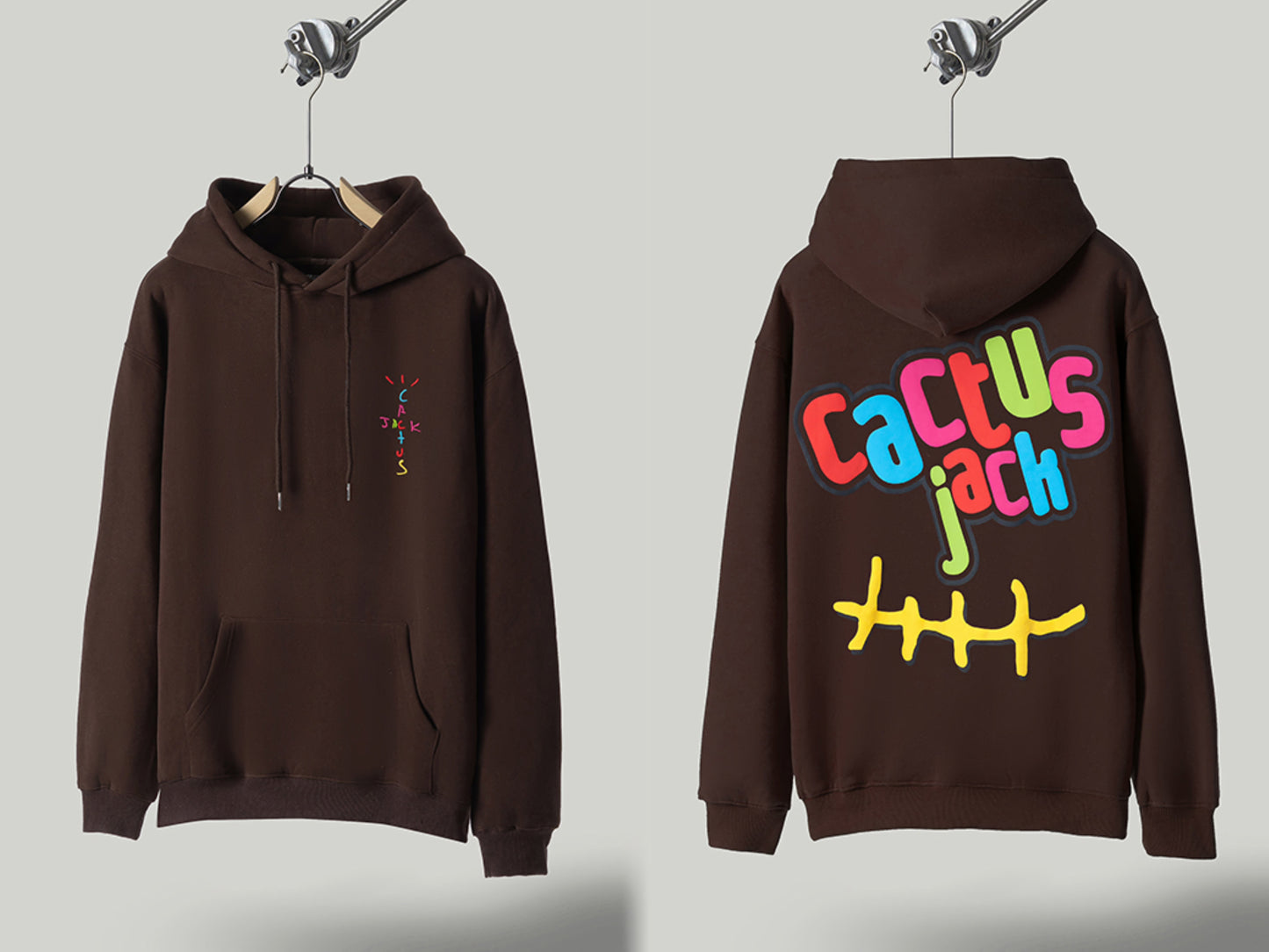 Self-Made FW20 Travis Scott x McDonald's Apple Pie High Street Foam Print Hoodie