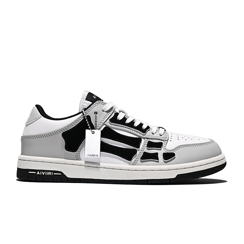 AMIRI SKEL-TOP 2023SS Bone Shoes Cowhide Low-top Leisure Board Casual Shoes