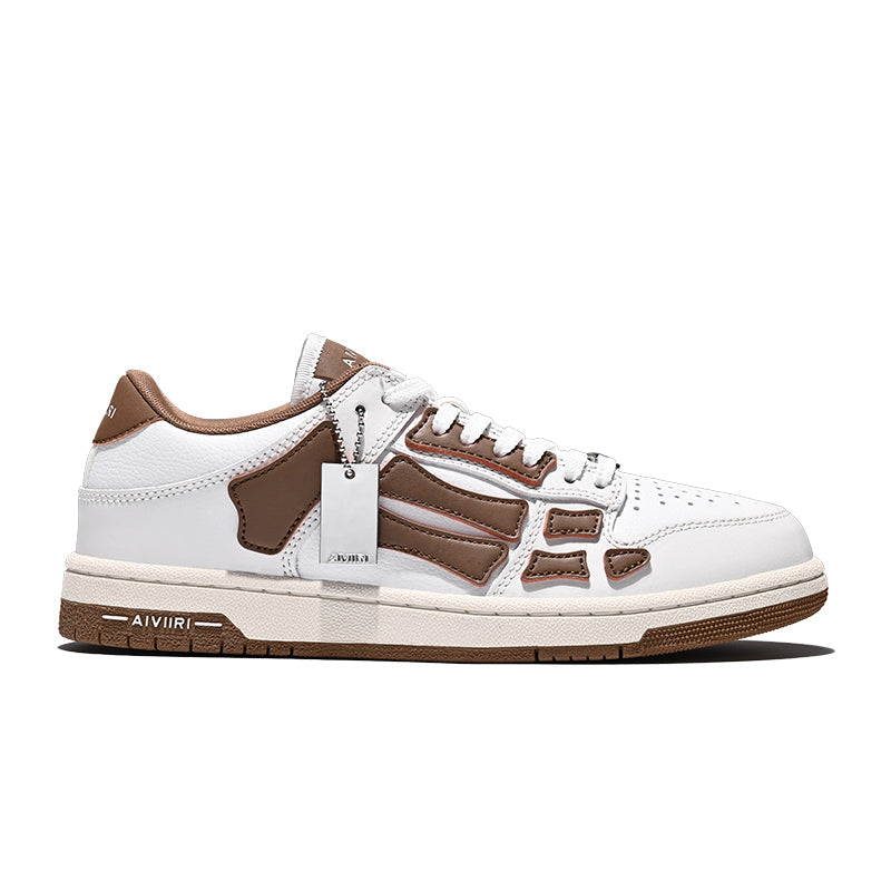 AMIRI SKEL-TOP 2023SS Bone Shoes Cowhide Low-top Leisure Board Casual Shoes