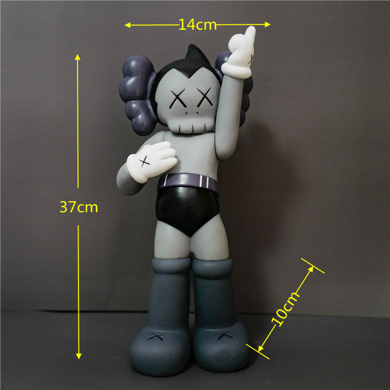 KAWS Figurine Collectible: Toy Handheld Ornament KAWS Covered Face Sesame Street