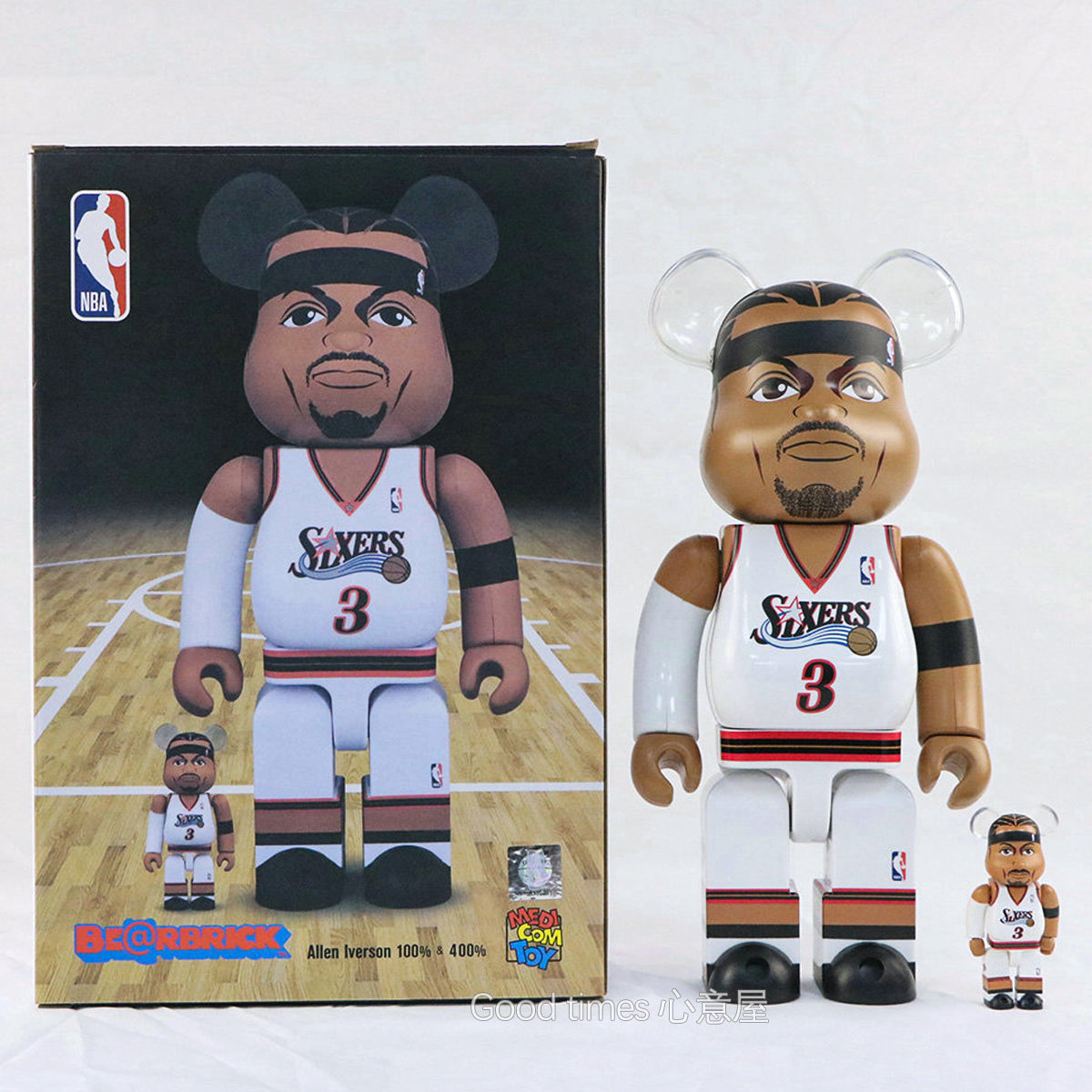 BE@RBRICK 400% Kobe Bryant Jordon James NBA Building Block Violent Bear Figures