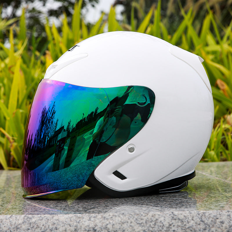 Dark Knight/ Unisex Electric Bike Scooter Half Helmet All-Season Dust Sun Protection