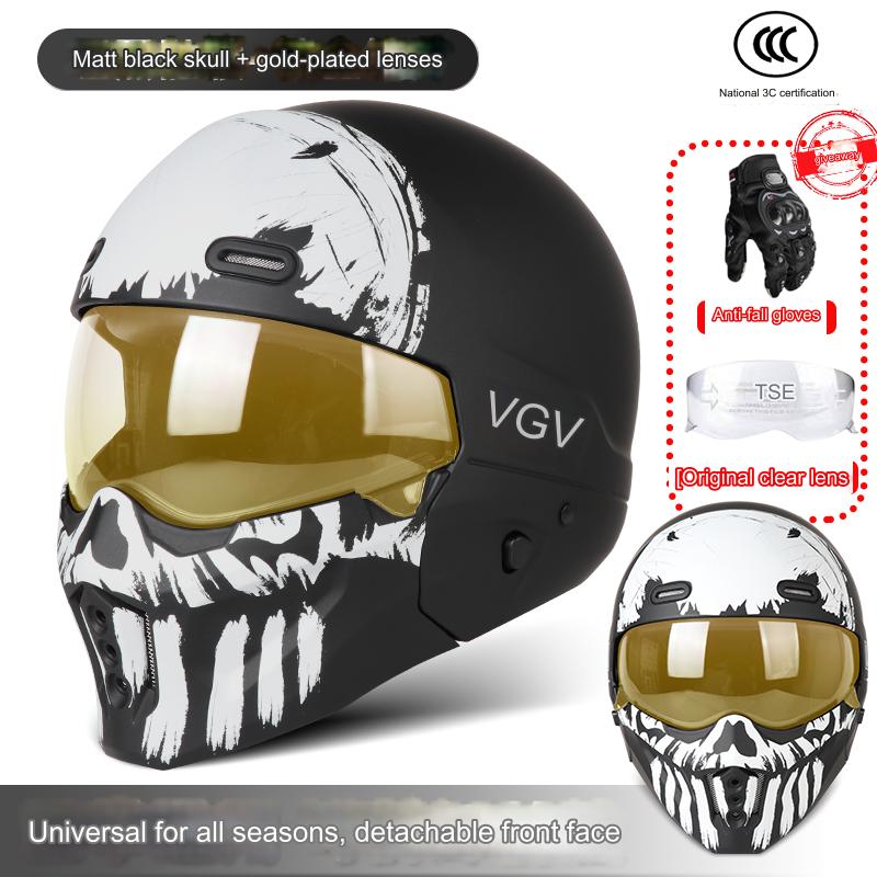 Shadow Scorpion -Motorcycle Full Face Helmet Harley Cruiser Bike Class A 3C DOT