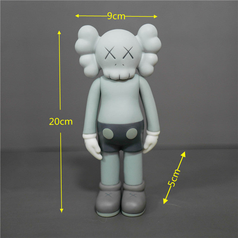 KAWS Figurine Collectible: Toy Handheld Ornament KAWS Covered Face Sesame Street