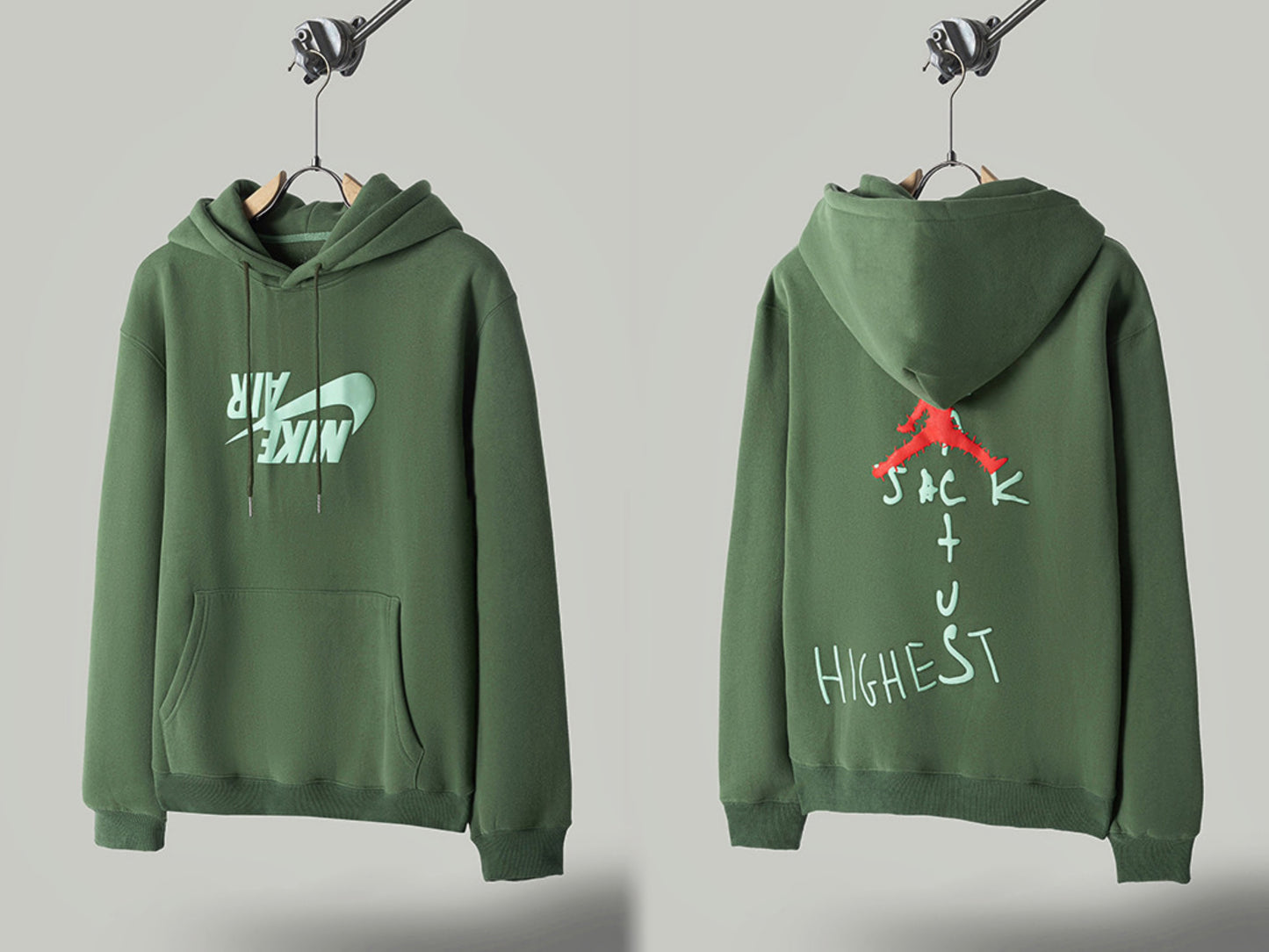 Self-Made FW20 Travis Scott x McDonald's Apple Pie High Street Foam Print Hoodie