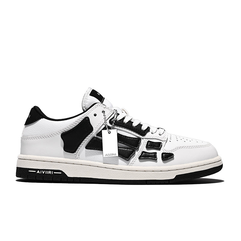 AMIRI SKEL-TOP 2023SS Bone Shoes Cowhide Low-top Leisure Board Casual Shoes