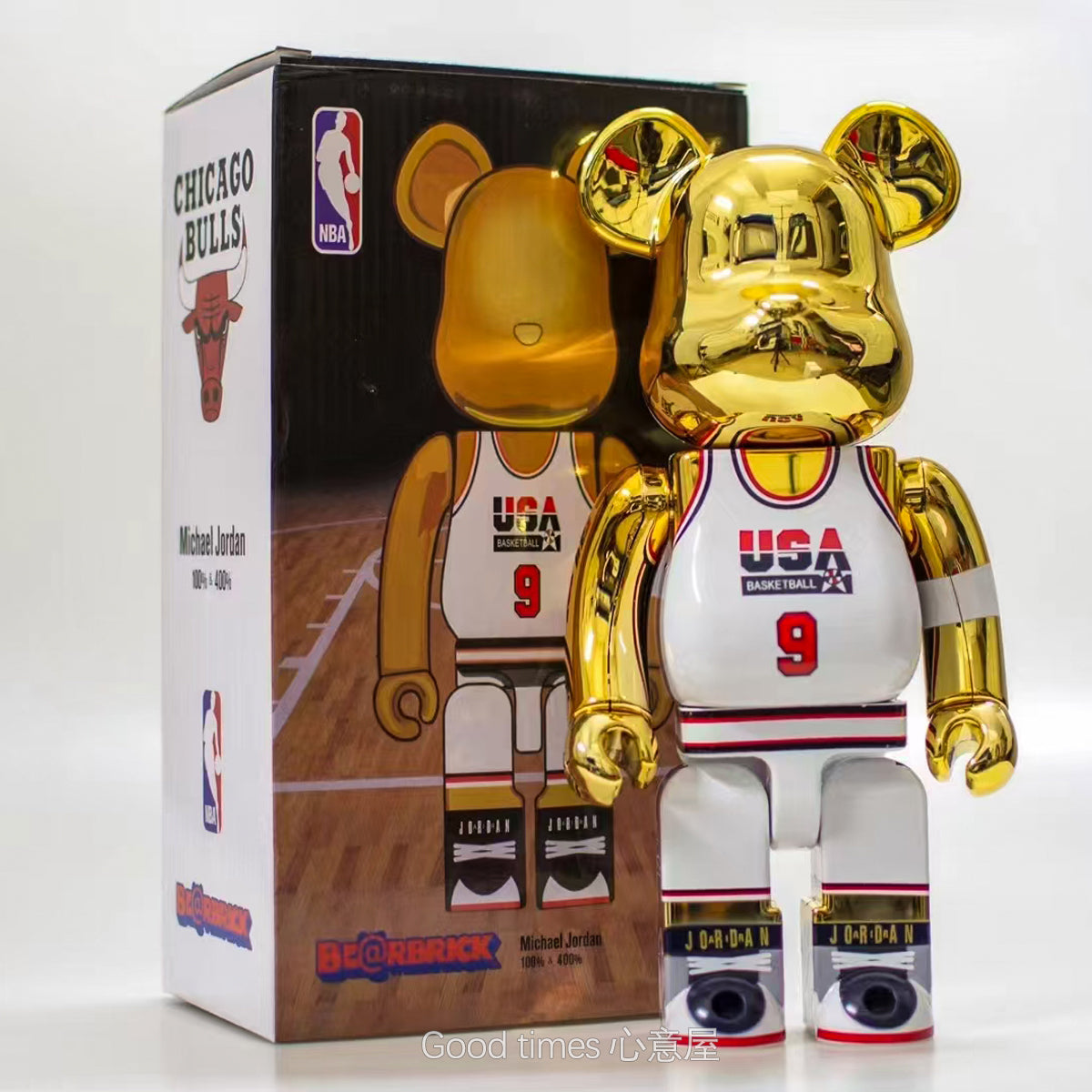 BE@RBRICK 400% Kobe Bryant Jordon James NBA Building Block Violent Bear Figures