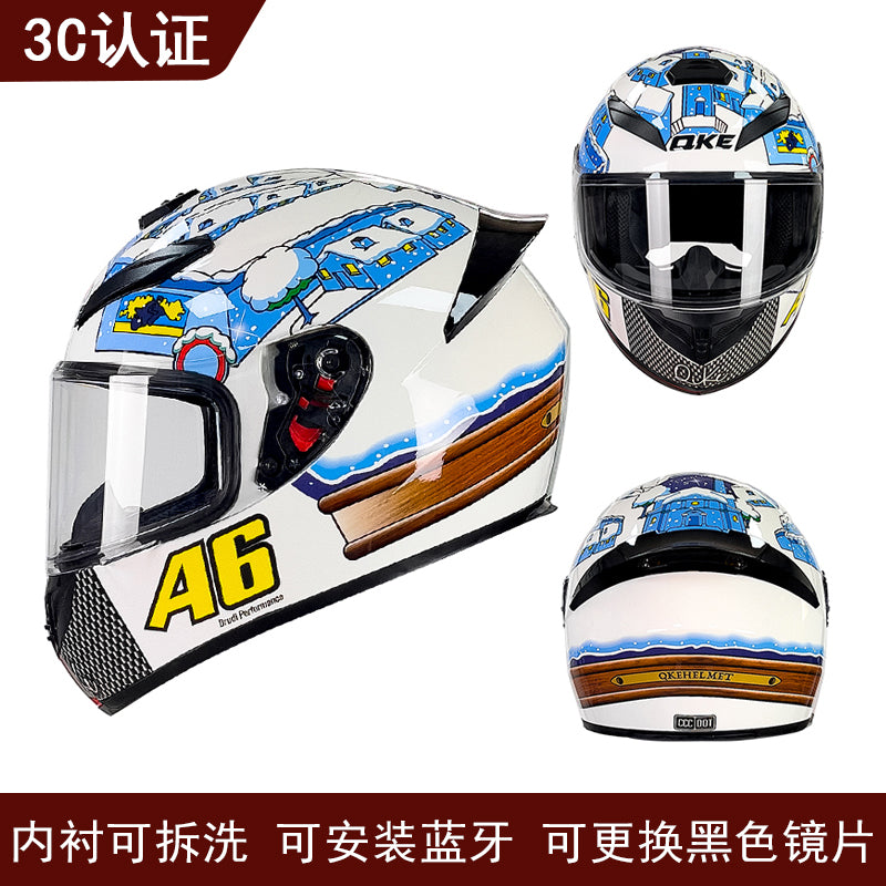 Joker / 3C DOT Full Face Dual Visors Unisex /Bluetooth Motorcycle Helmet