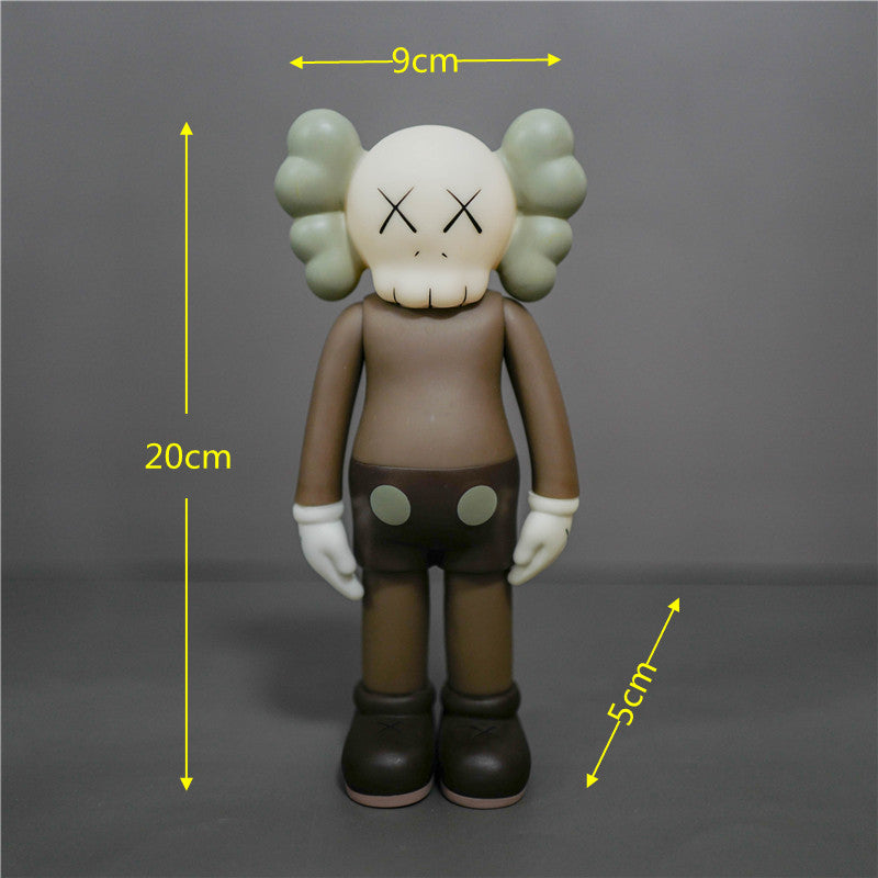 KAWS Figurine Collectible: Toy Handheld Ornament KAWS Covered Face Sesame Street