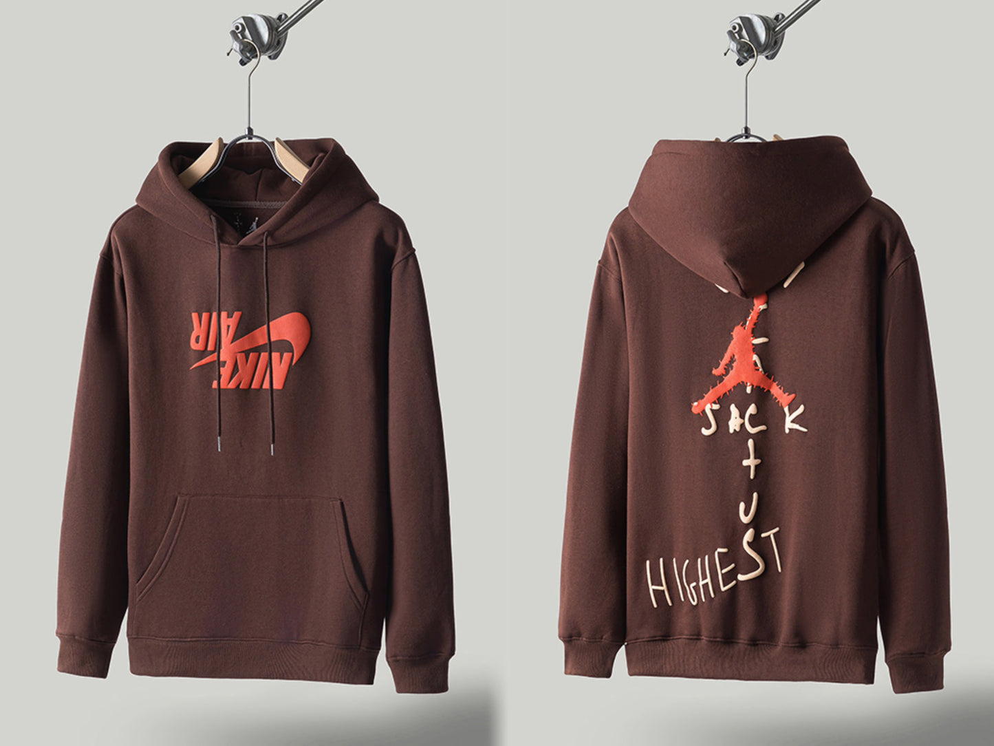 Self-Made FW20 Travis Scott x McDonald's Apple Pie High Street Foam Print Hoodie