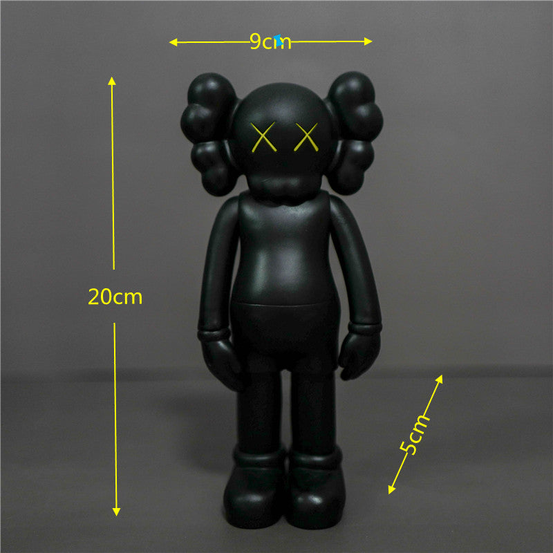 KAWS Figurine Collectible: Toy Handheld Ornament KAWS Covered Face Sesame Street