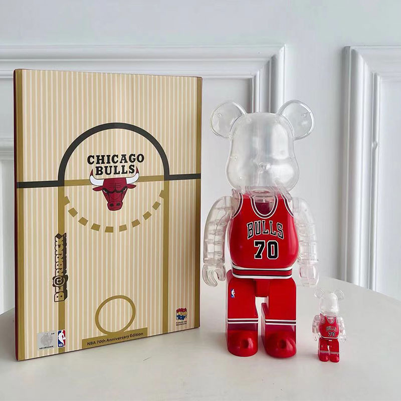 BE@RBRICK 400% Kobe Bryant Jordon James NBA Building Block Violent Bear Figures