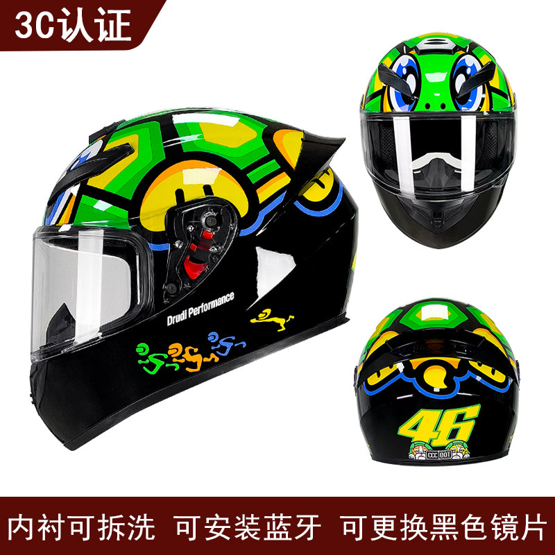 Joker / 3C DOT Full Face Dual Visors Unisex /Bluetooth Motorcycle Helmet