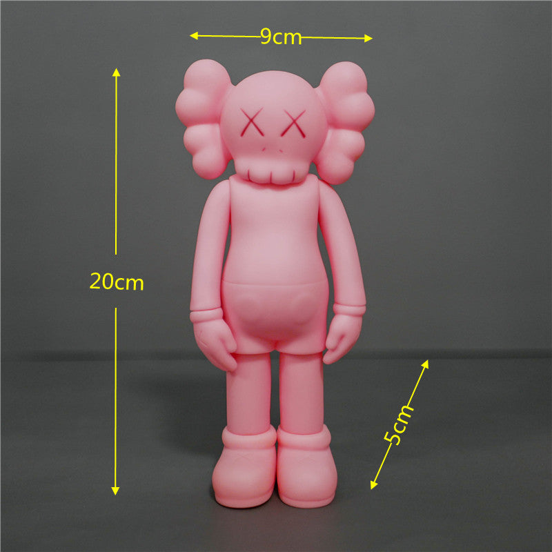 KAWS Figurine Collectible: Toy Handheld Ornament KAWS Covered Face Sesame Street