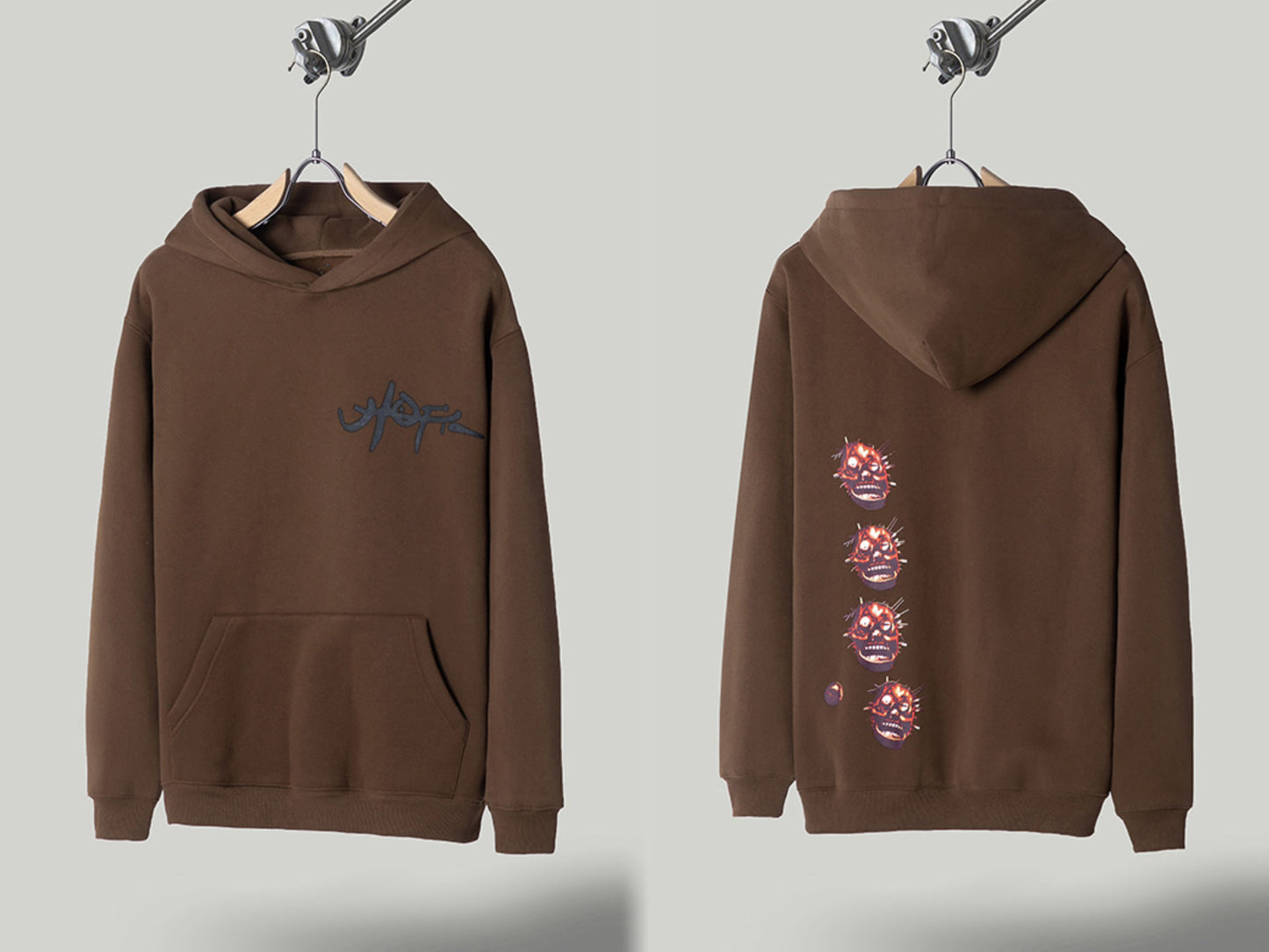 Self-Made FW20 Travis Scott x McDonald's Apple Pie High Street Foam Print Hoodie